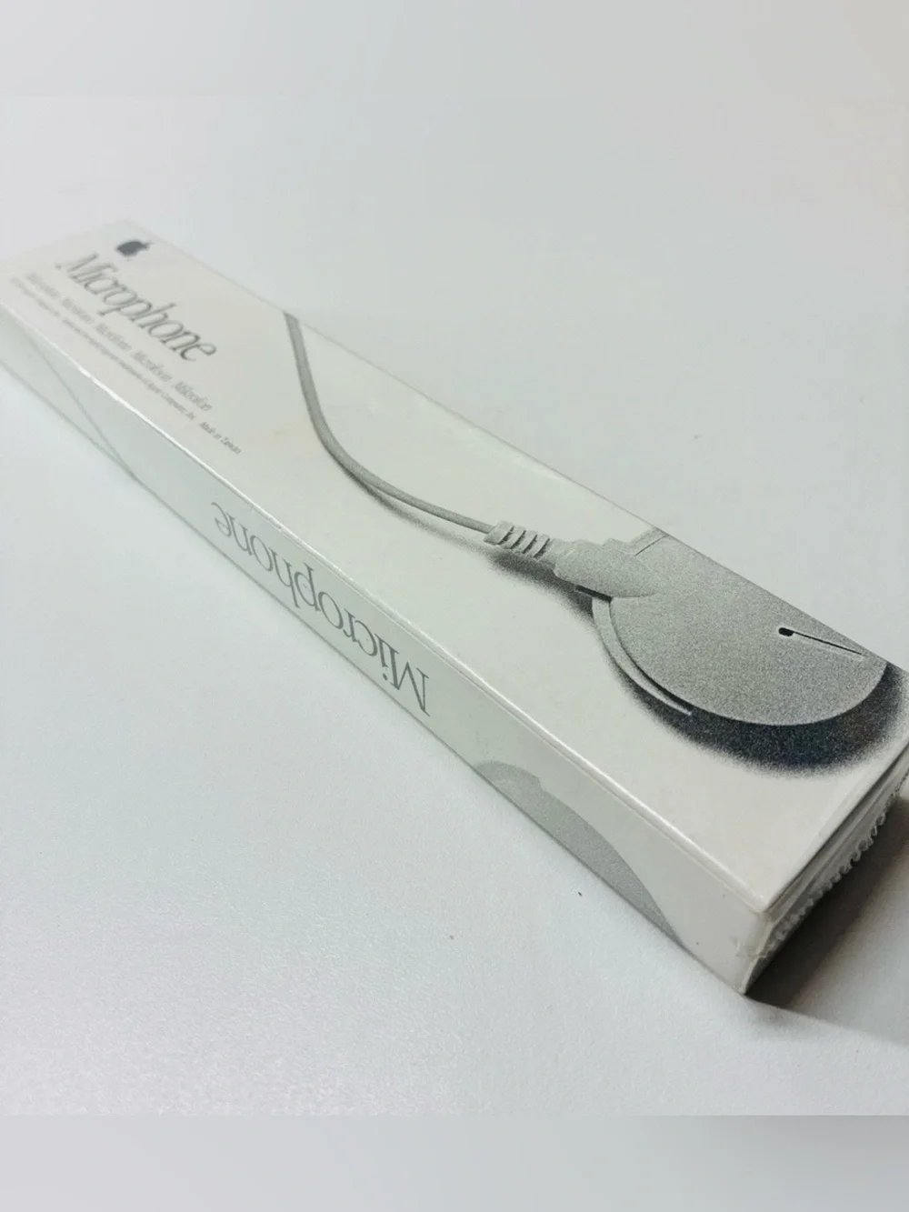 Apple White Microphone Box with Vintage Branding Original Packaging New in Box